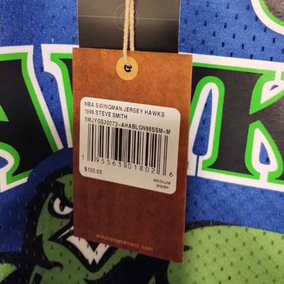 NWT Mitchell & Ness Atlanta Hawks Jersey Mens Medium - Picture 5 of 9